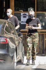 MILEY CYRUS and Cody Simpson at 10 Speed Coffee in Woodland Hills 04/23/2020