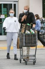 MILEY CYRUS and Cody Simpson Out Shopping in Calabasas 04/08/2020