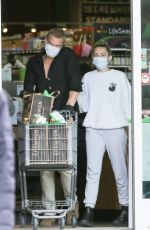 MILEY CYRUS and Cody Simpson Out Shopping in Calabasas 04/08/2020