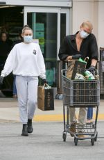 MILEY CYRUS and Cody Simpson Out Shopping in Calabasas 04/08/2020