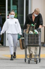 MILEY CYRUS and Cody Simpson Out Shopping in Calabasas 04/08/2020