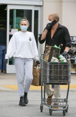 MILEY CYRUS and Cody Simpson Out Shopping in Calabasas 04/08/2020
