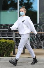MILEY CYRUS Wearin Mask Leaves Erewhon Market in Calabasas 04/08/2020