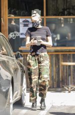 MILEY CYRUS Wearing Mask Out in Woodland Hills 04/23/2020