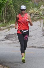 MINNIE DRIVER Out Jogging in Hollywood Hills 04/29/2020