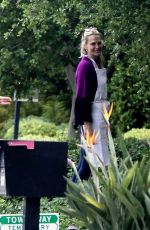 MOLLY SIMS Outside Her Home in Los Angeles 04/10/2020