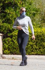 MOLLY SIMS Wearing Bandana Mask Out in Pacific Palisades 04/05/2020