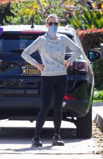 MOLLY SIMS Wearing Bandana Mask Out in Pacific Palisades 04/05/2020