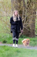 MOLLY SIMS with Her Dog Out in Los Angeles 04/18/2020