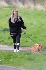 MOLLY SMITH Out with Her Dog in Manchester 04/18/2020