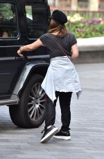 MYLEENE KLASS Arrives at Global Studios in London 04/14/2020