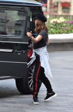 MYLEENE KLASS Arrives at Global Studios in London 04/14/2020