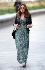 MYLEENE KLASS Arrives at Global Studios in London 04/23/2020