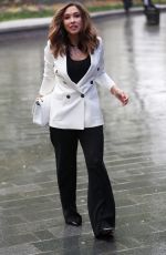 MYLEENE KLASS Arrives at Global Studios in London 04/28/2020