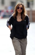 MYLEENE KLASS Arrives at Her Smooth Radio Show in London 04/08/2020