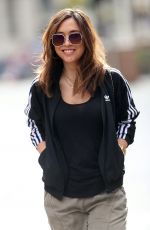 MYLEENE KLASS Arrives at Her Smooth Radio Show in London 04/08/2020