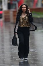 MYLEENE KLASS Arrives at Smooth Radio in London 04/06/2020