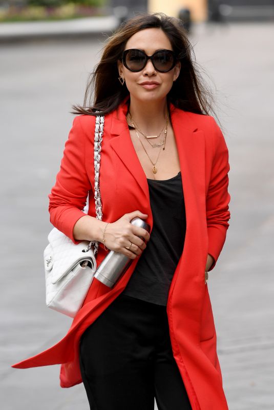 MYLEENE KLASS Arrives at Smooth Radio in London 04/17/2020