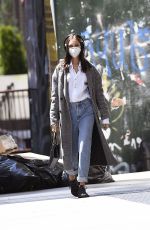 NASTYA SWAN Wearing Mask Out in New York 04/25/2220