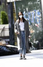 NASTYA SWAN Wearing Mask Out in New York 04/25/2220