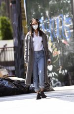 NASTYA SWAN Wearing Mask Out in New York 04/25/2220
