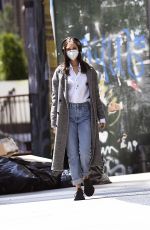 NASTYA SWAN Wearing Mask Out in New York 04/25/2220