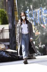 NASTYA SWAN Wearing Mask Out in New York 04/25/2220