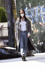 NASTYA SWAN Wearing Mask Out in New York 04/25/2220