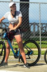 NICOLE MURPHY Out Riding Bike in Santa Monica 04/25/2020