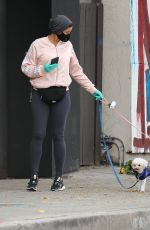 NICOLE MURPHY Out with Her Dog in Beverly Hills 04/07/2020