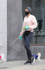 NICOLE MURPHY Out with Her Dog in Beverly Hills 04/07/2020