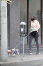 NICOLE MURPHY Out with Her Dog in Beverly Hills 04/07/2020
