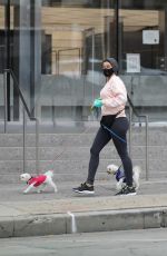 NICOLE MURPHY Out with Her Dog in Beverly Hills 04/07/2020