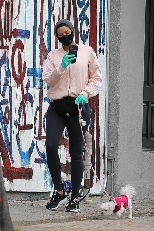 NICOLE MURPHY Out with Her Dog in Beverly Hills 04/07/2020