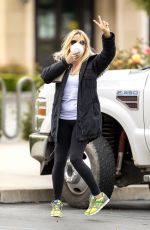 NICOLLETTE SHERIDAN out for Sushi Pickup in Calabasas 04/19/2020