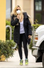 NICOLLETTE SHERIDAN out for Sushi Pickup in Calabasas 04/19/2020