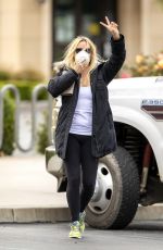 NICOLLETTE SHERIDAN out for Sushi Pickup in Calabasas 04/19/2020