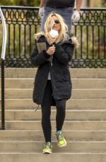 NICOLLETTE SHERIDAN out for Sushi Pickup in Calabasas 04/19/2020