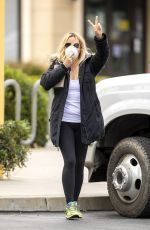 NICOLLETTE SHERIDAN out for Sushi Pickup in Calabasas 04/19/2020