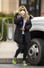 NICOLLETTE SHERIDAN out for Sushi Pickup in Calabasas 04/19/2020