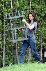 NINA DOBREV Moving Some Furniture in Los Angeles 04/07/2020