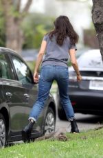 NINA DOBREV Moving Some Furniture in Los Angeles 04/07/2020