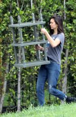 NINA DOBREV Moving Some Furniture in Los Angeles 04/07/2020