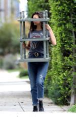 NINA DOBREV Moving Some Furniture in Los Angeles 04/07/2020