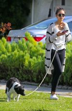 NINA DOBREV Out with Her Dog Maverick in Los Angeles 04/07/2020