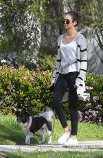 NINA DOBREV Out with Her Dog Maverick in Los Angeles 04/07/2020