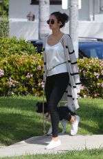NINA DOBREV Out with Her Dog Maverick in Los Angeles 04/07/2020