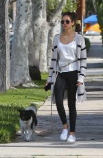 NINA DOBREV Out with Her Dog Maverick in Los Angeles 04/07/2020