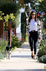 NINA DOBREV Out with Maverick in Los Angeles 04/11/2020