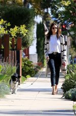 NINA DOBREV Out with Maverick in Los Angeles 04/11/2020